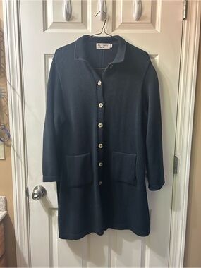 Bkg & Conpany of New York black knit Button front Cardigan cottage core cardigan